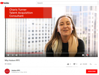 Employer branding video