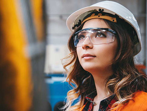 woman working in manufacturing