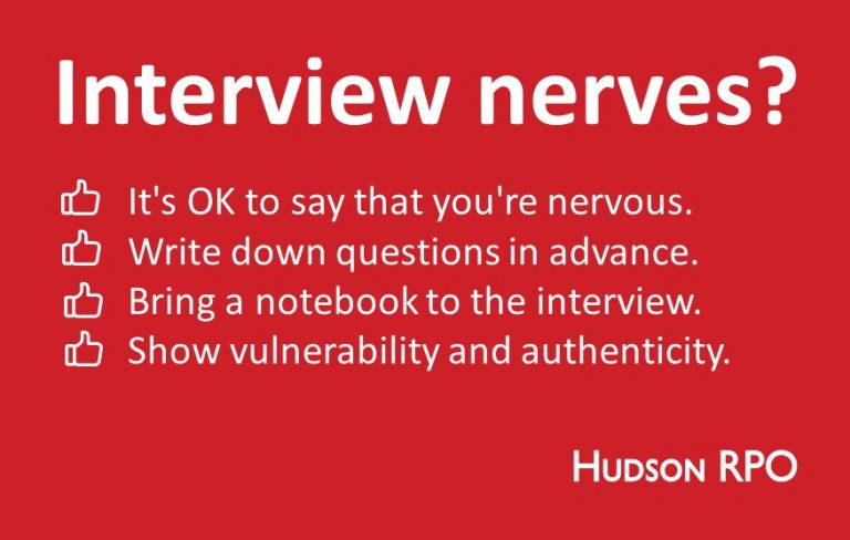 Eliminating Interview nerves instructions