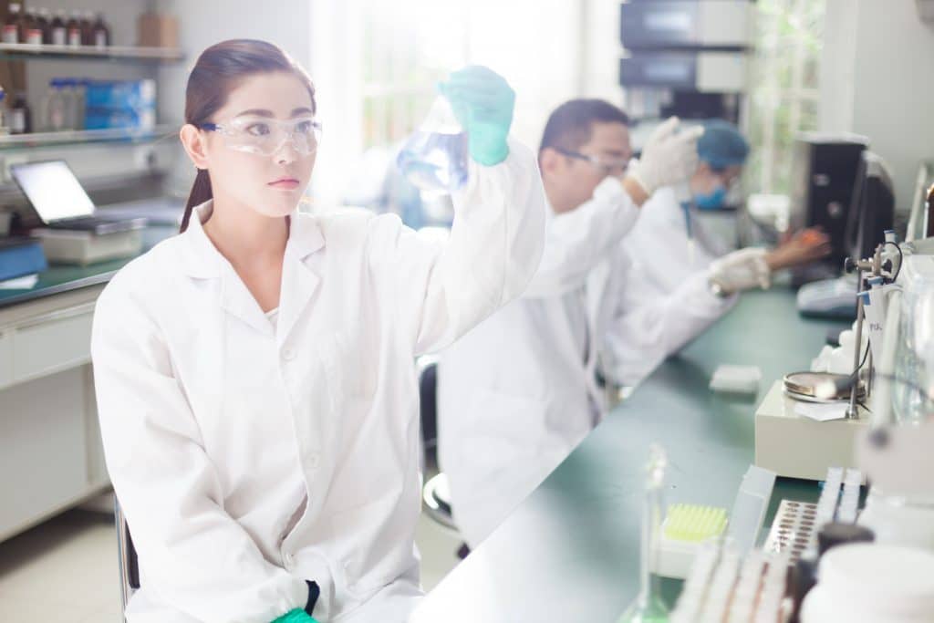 scientists working at the laboratory.