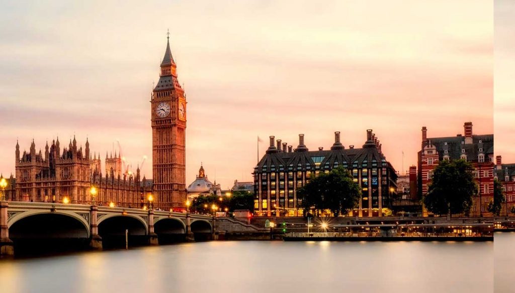 view of Big Ben in London