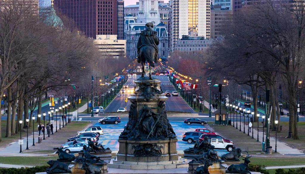 Philadelphia PA, the birthplace of USA