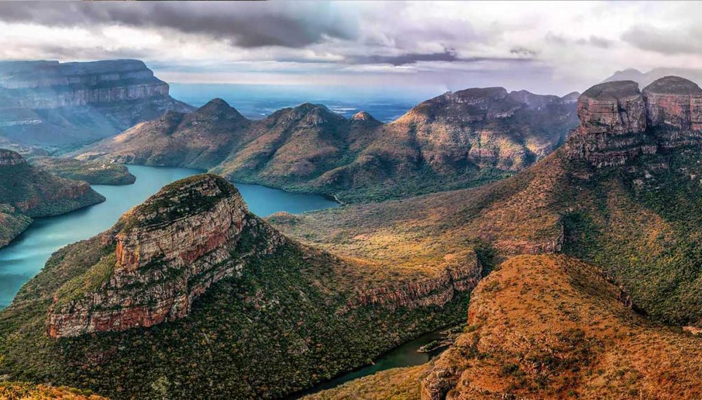 rocky coast in South Africa