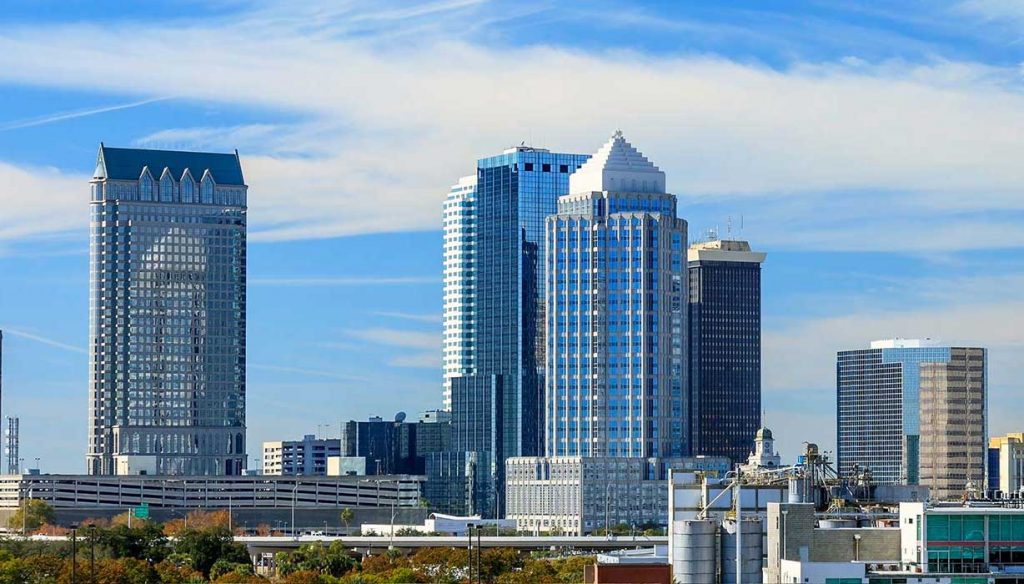 Downtown Tampa Florida in the daytime