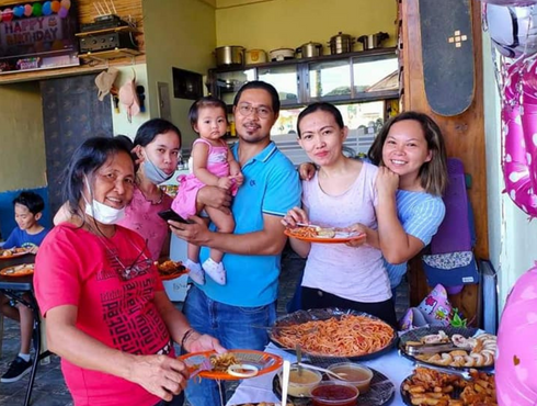 Eugene with family