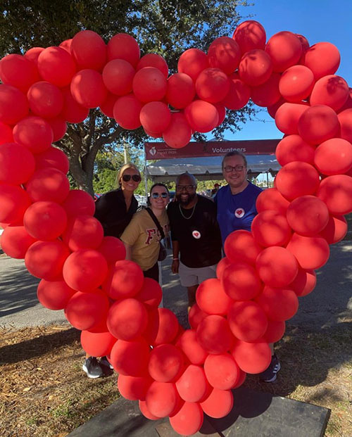 members attending the Heart Walk