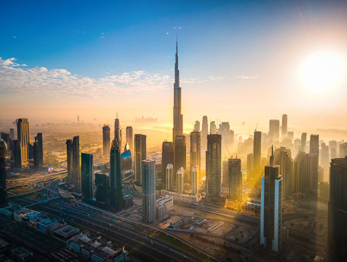 skyline of Dubai